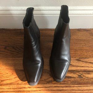 Barneys NY Black Leather Chelsea Boot